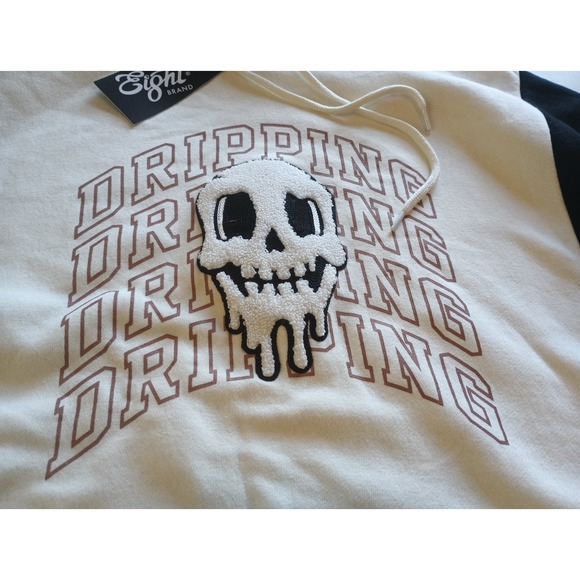Eighty Eight Brand Dripping Skeleton Graphic Sweater Men's 3XL NWT Pullover - Picture 5 of 16